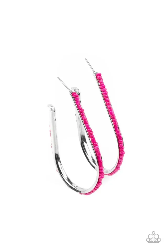 Earrings Paparazzi Earring Beaded Bauble Pink Paparazzi Jewelry Earrings Paparazzi Earring Beaded Bauble Pink Paparazzi Jewelry