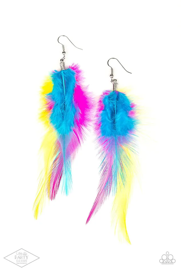 Paparazzi Earring Take A BOA Multi Paparazzi Jewelry Earrings