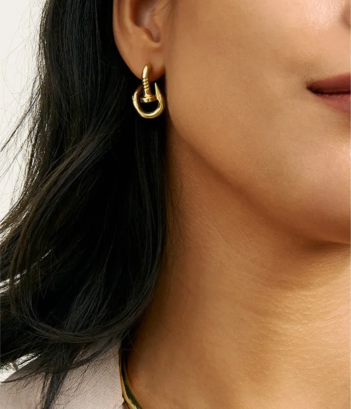 Bent Nail Earrings Polished 18K Gold David Webb Earrings Bent Nail Earrings Polished 18K Gold David Webb Earrings