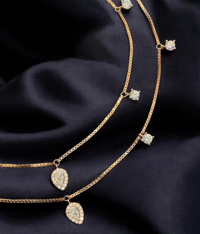 Earrings Imported The Bedazzled Silver Rosegold Anklets