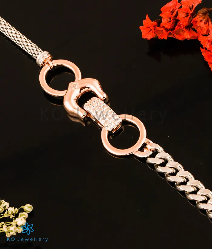 Imported Bracelets The Twotone Silver Rosegold Bracelet