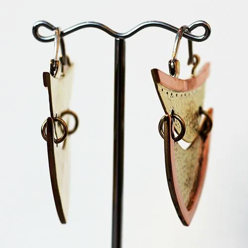 Hammered Venus Earrings by Oracle Body Jewelry Oracle Body Jewelry Earrings