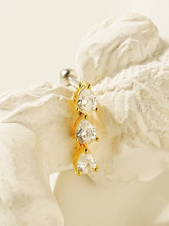 Tear Cubic Drop Cartilage earring MinimalBijoux Earrings