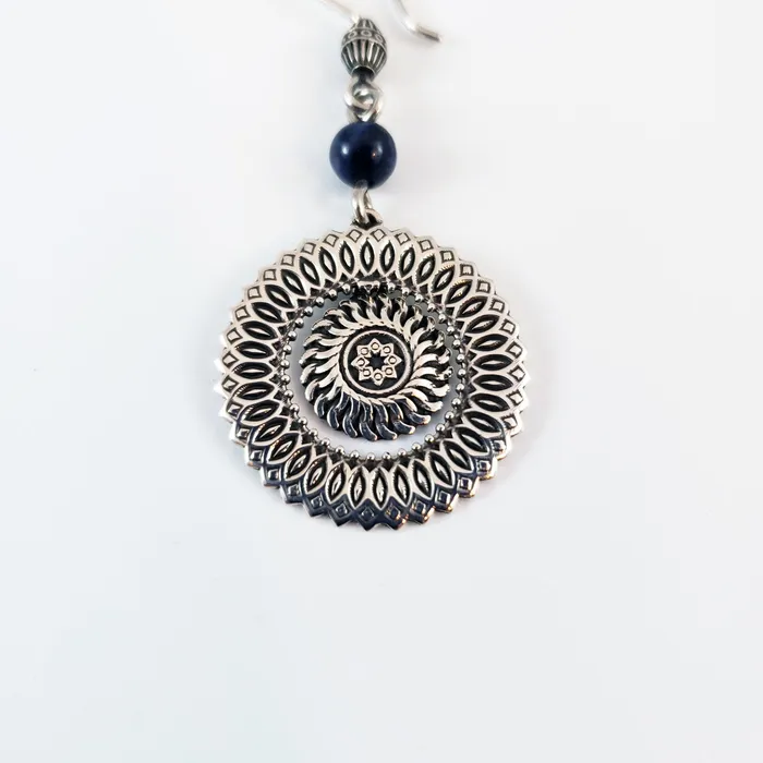 Earrings Arm Root Arm Root Sun Earrings Lapis Lazuli