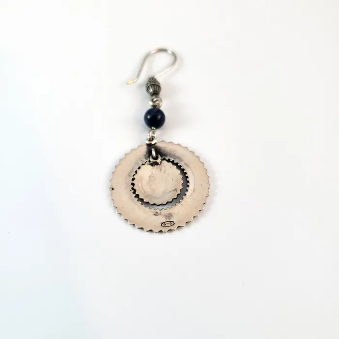 Earrings Arm Root Arm Root Sun Earrings Lapis Lazuli