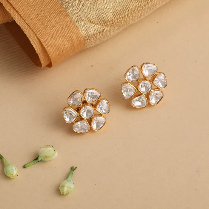 Earrings SILVER Classic Moissanite Silver Stud Earrings