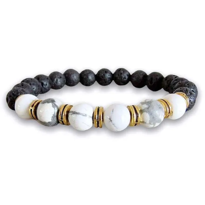 Magic Crystals Lava Stone Natural Beaded Bracelet Bracelets