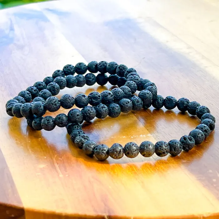 Magic Crystals Lava Stone Natural Beaded Bracelet Bracelets
