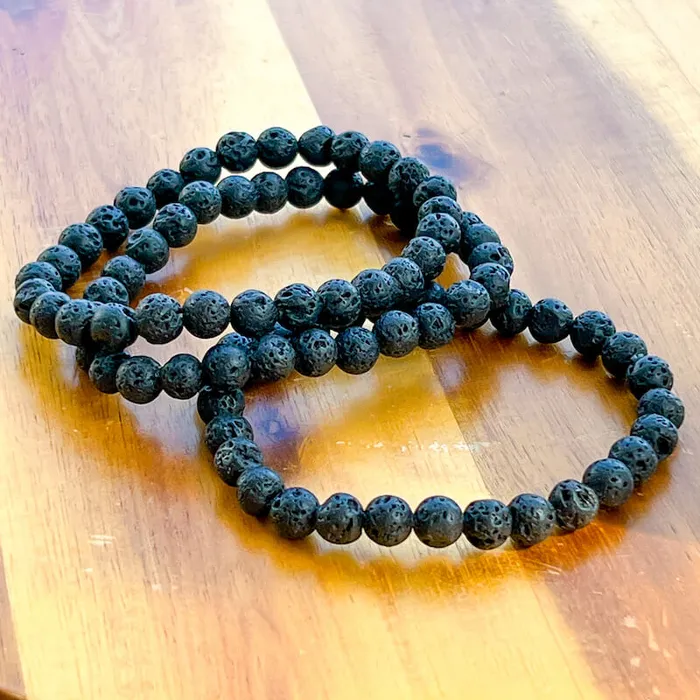 Magic Crystals Lava Stone Natural Beaded Bracelet Bracelets