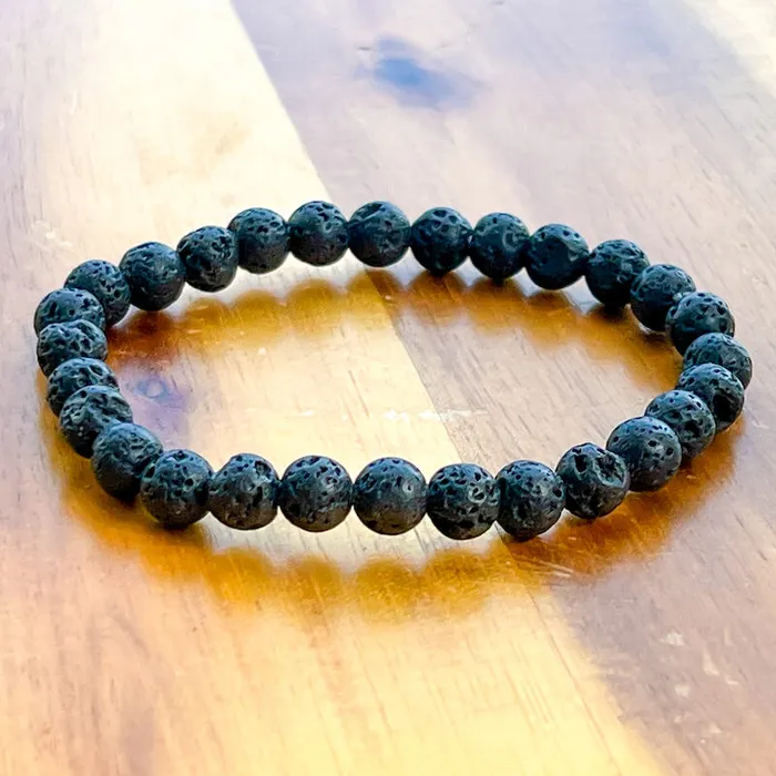 Magic Crystals Lava Stone Natural Beaded Bracelet Bracelets