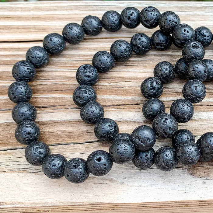 Magic Crystals Lava Stone Natural Beaded Bracelet Bracelets