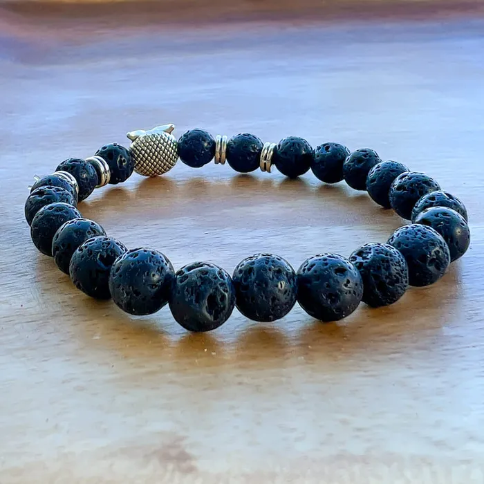 Magic Crystals Lava Stone Natural Beaded Bracelet Bracelets