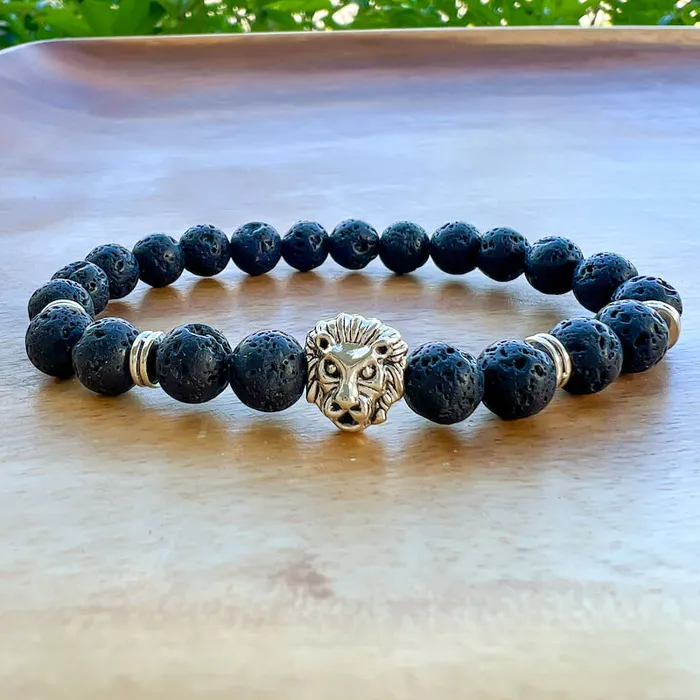 Magic Crystals Lava Stone Natural Beaded Bracelet Bracelets
