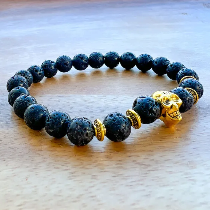 Magic Crystals Lava Stone Natural Beaded Bracelet Bracelets