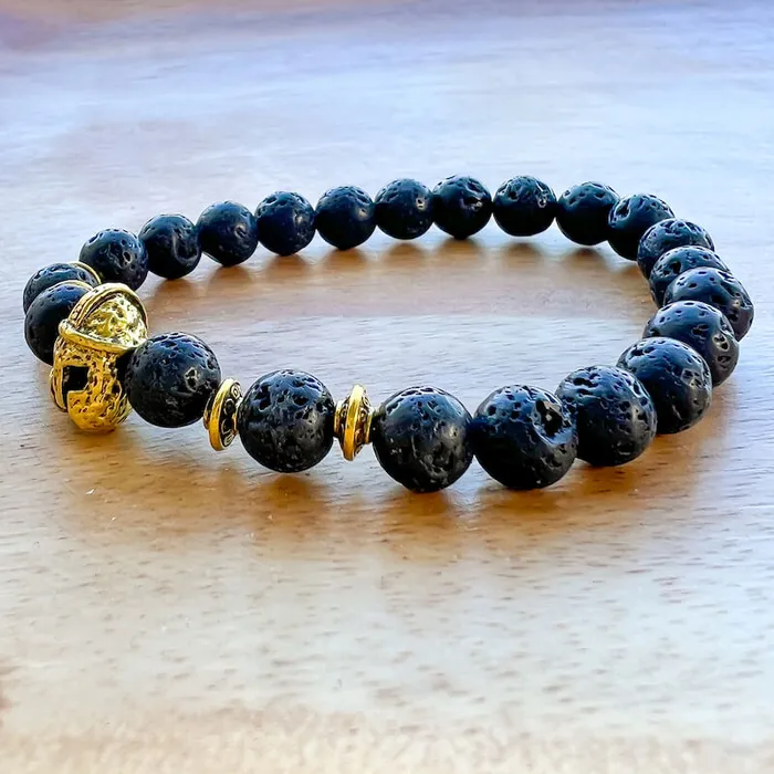 Magic Crystals Lava Stone Natural Beaded Bracelet Bracelets