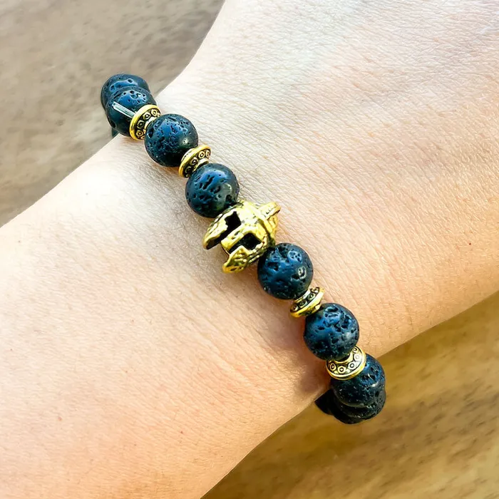 Magic Crystals Lava Stone Natural Beaded Bracelet Bracelets
