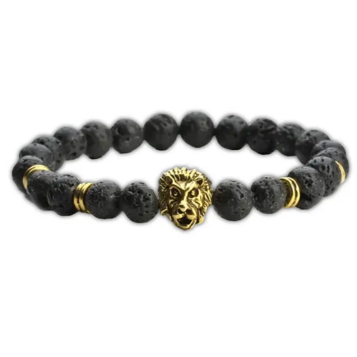 Magic Crystals Lava Stone Natural Beaded Bracelet Bracelets