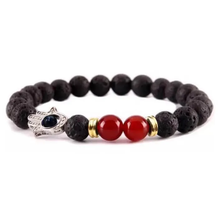 Magic Crystals Lava Stone Natural Beaded Bracelet Bracelets