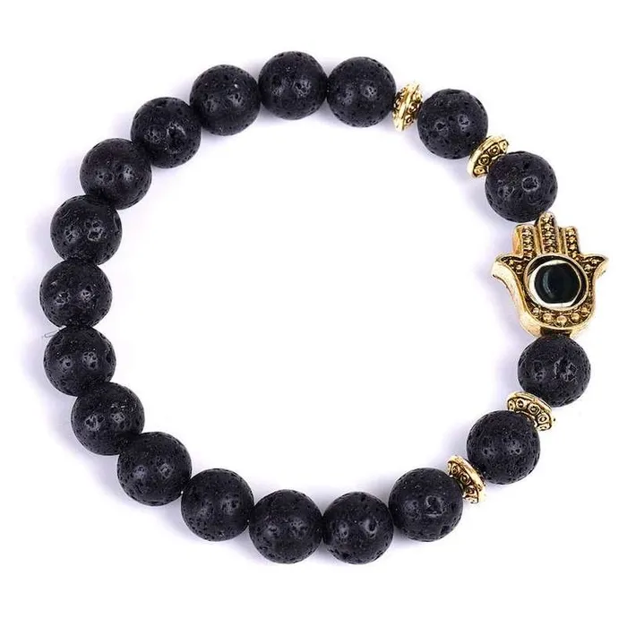 Magic Crystals Lava Stone Natural Beaded Bracelet Bracelets