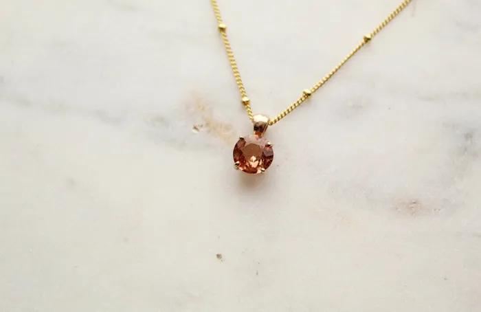 The Little Catholic Pink Tourmaline necklace Necklaces