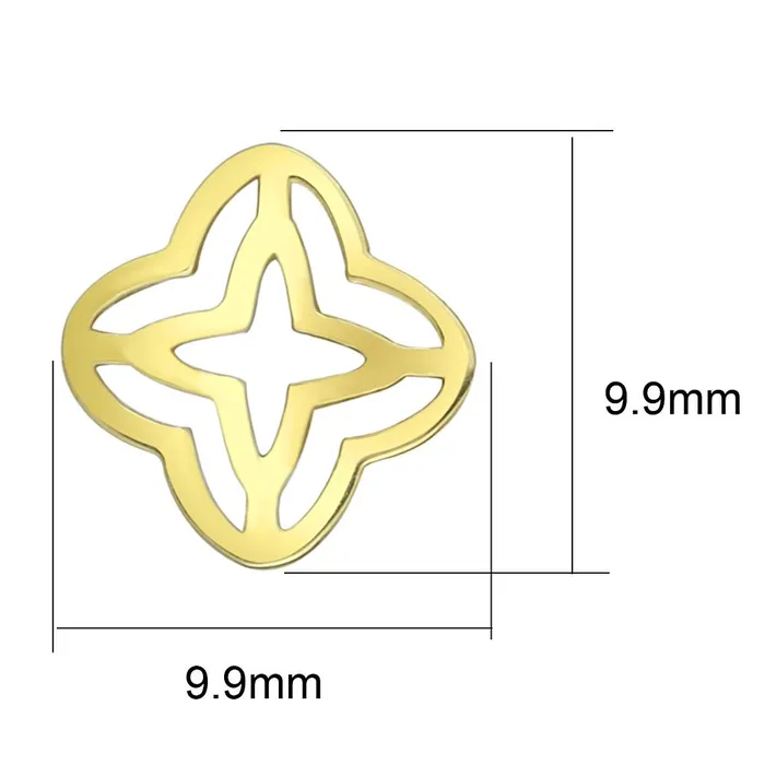 Alamode TK2949 IP GoldIon Plating Stainless Steel Earrings with No Stone Earrings