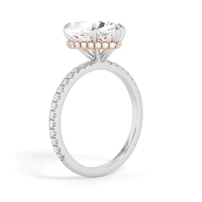 deBebians Rings Wrap Diamond Engagement Ring Rose Wrap