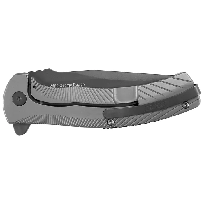 Earrings Kershaw Kershaw Pocket Knife Seguin Drop Point Plain Edge Steel Blade Frame Lock KW3490