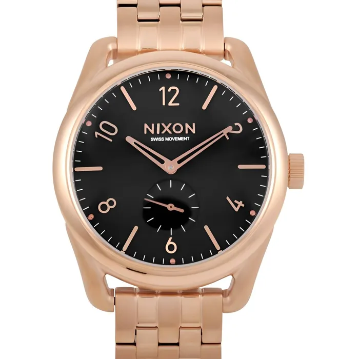 Earrings NIXON Nixon Mens Watch C39 SS Quartz Black Dial Rose Gold Stainless Steel A9501932 Earrings NIXON Nixon Mens Watch C39 SS Quartz Black Dial Rose Gold Stainless Steel A9501932