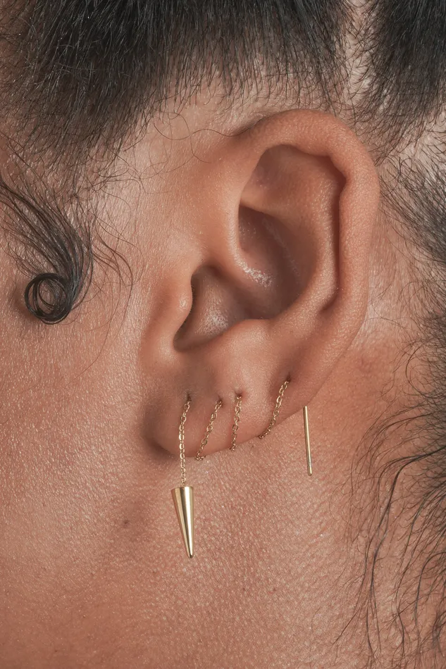 Earrings Time Keeper Threader Earring Single READYMADE