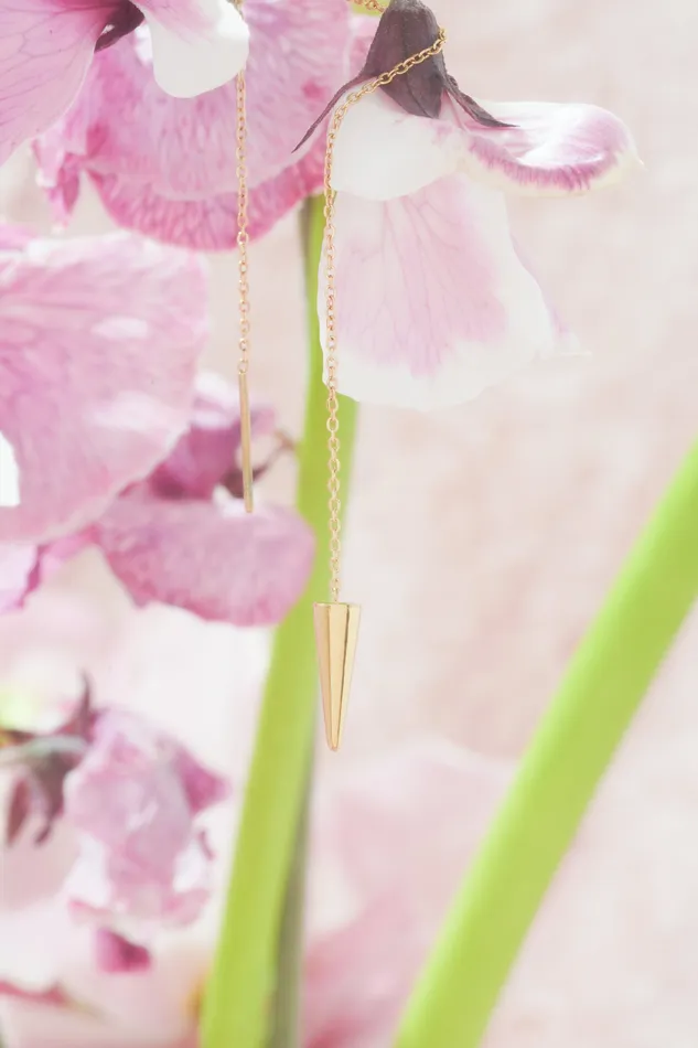 Earrings Time Keeper Threader Earring Single READYMADE