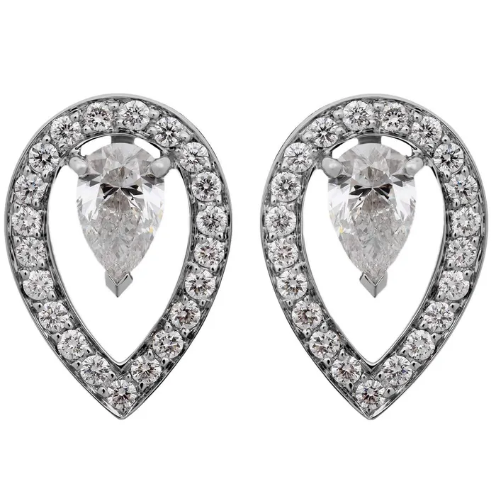 Fred of Paris Earrings Fred of Paris Womens Earrings Lovelight 18K White Gold Diamond 8B0260000 Fred of Paris Earrings Fred of Paris Womens Earrings Lovelight 18K White Gold Diamond 8B0260000