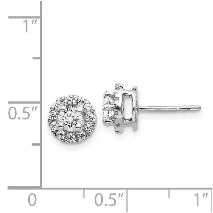 Jewelry 14k White Gold Diamond Cluster Post Earrings Earrings Jewelry 14k White Gold Diamond Cluster Post Earrings Earrings
