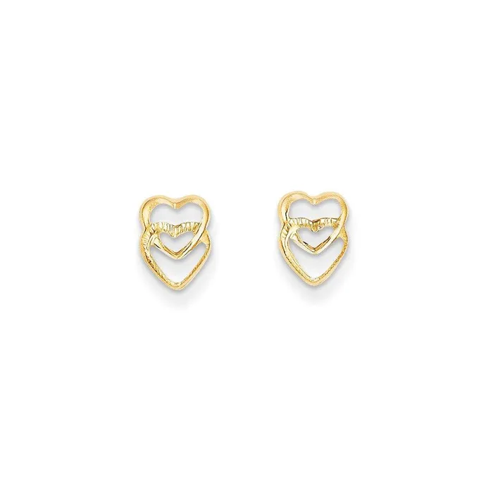 Jewelry Earrings Madi K Kids 14k Hearts Post Earrings