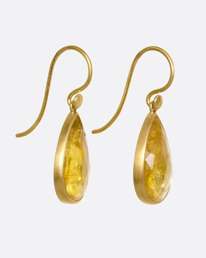 LOLA BROOKS Earrings Sunshine Yellow Tourmaline Drop Earrings LOLA BROOKS Earrings Sunshine Yellow Tourmaline Drop Earrings