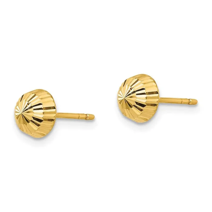 Madi K Kids 14k Polished DC Swirl 5mm Button Post Earrings Jewelry Earrings Madi K Kids 14k Polished DC Swirl 5mm Button Post Earrings Jewelry Earrings