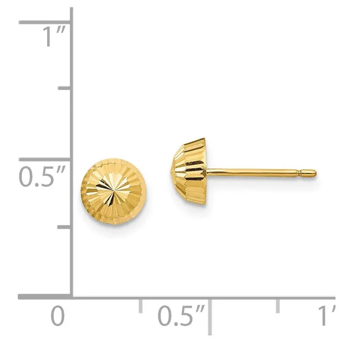 Madi K Kids 14k Polished DC Swirl 5mm Button Post Earrings Jewelry Earrings Madi K Kids 14k Polished DC Swirl 5mm Button Post Earrings Jewelry Earrings