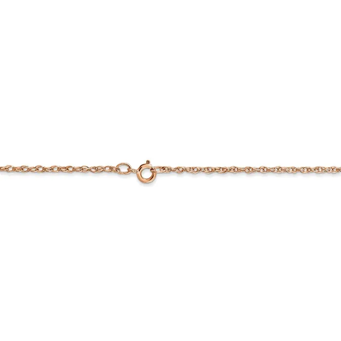 Necklaces Jewelry 14k Rose Gold 115mm Carded Cable Rope Chain 9RR
