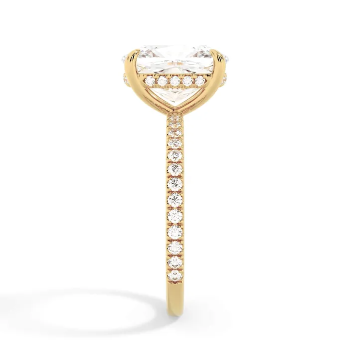 Petite Pave Engagement Ring Setting deBebians Rings