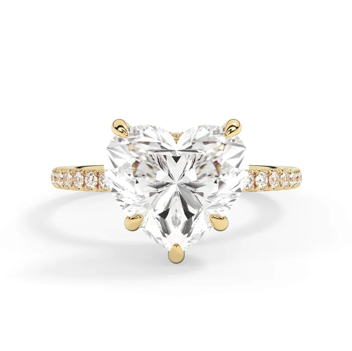 Petite Pave Engagement Ring Setting deBebians Rings