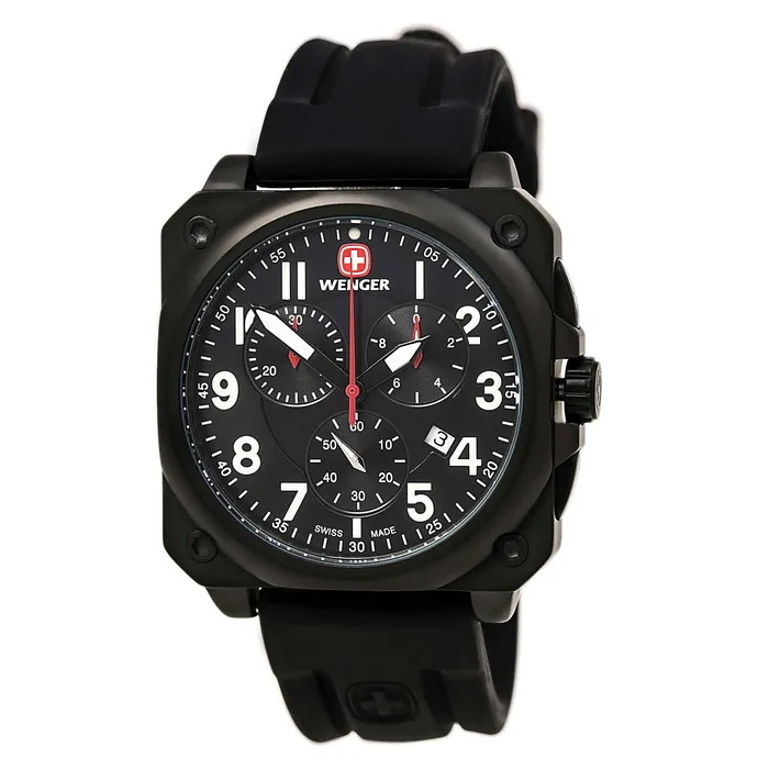 Rings Wenger Wenger Mens Swiss Made AeroGraph Cockpit Chronograph 77010