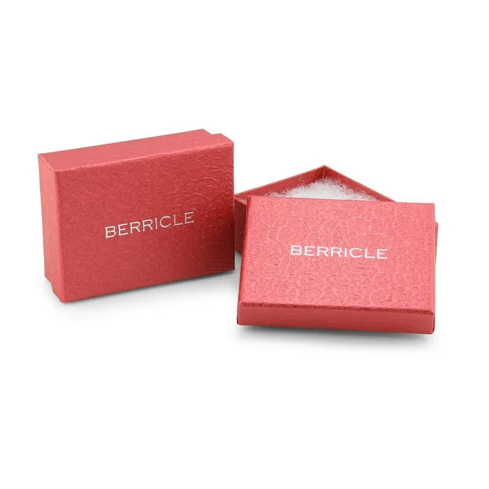 BERRICLE Earrings Dome Small Huggie Earrings in Sterling Silver 055
