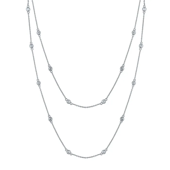 BERRICLE Necklaces CZ by Yard Station Necklace in Sterling Silver