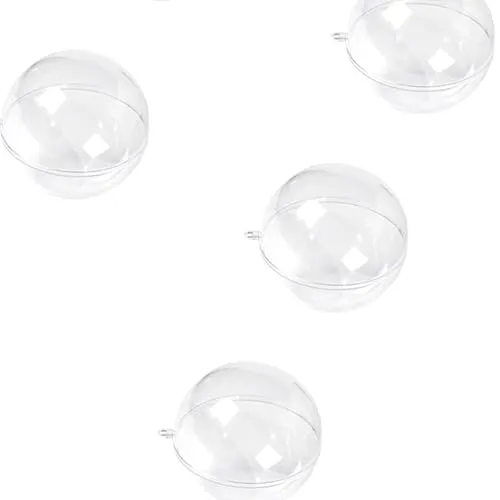 Dropshipped via Social Commerce Network Necklaces Fashion My Day 10Pcs Christmas Tree Ornaments Clear DIY for Home Holidays Festivals