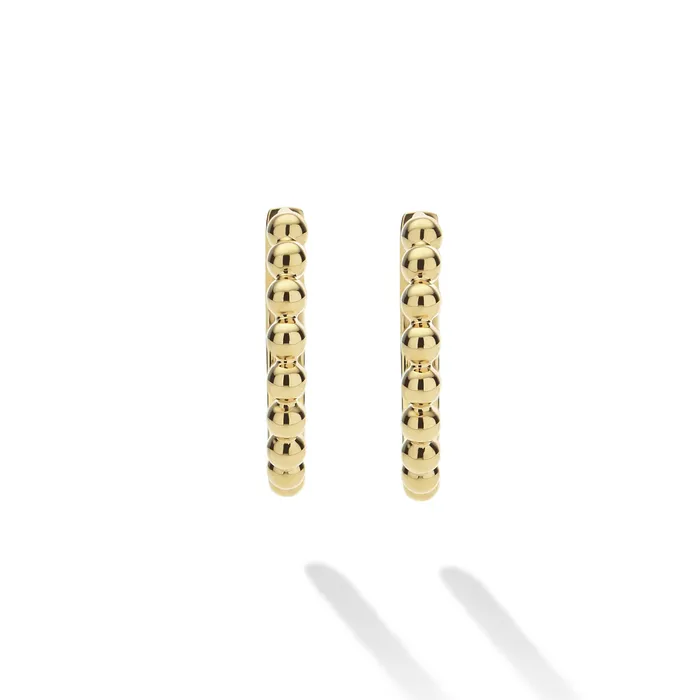 Earrings LAGOS Caviar Gold 18K Gold Caviar Huggie Earrings Earrings LAGOS Caviar Gold 18K Gold Caviar Huggie Earrings