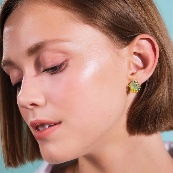 Earrings Les Nereides Les Nereides Mimosa And Star Anise ClipOn Earrings Earrings Les Nereides Les Nereides Mimosa And Star Anise ClipOn Earrings