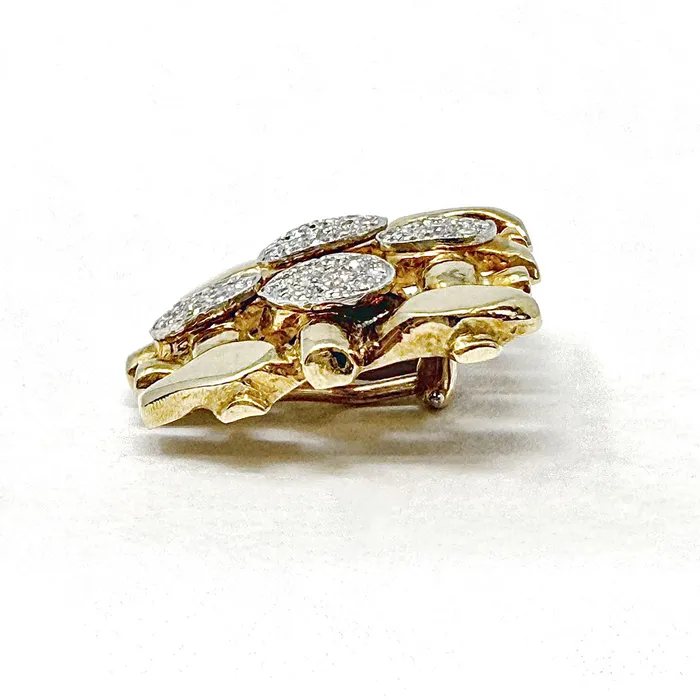 Earrings Susan Berman 18K Gold Clipon Earrings with Diamonds Susan Berman