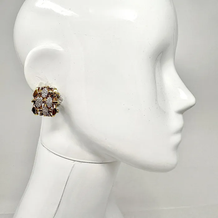 Earrings Susan Berman 18K Gold Clipon Earrings with Diamonds Susan Berman