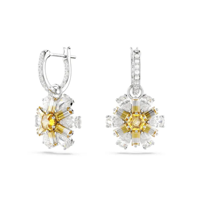 Earrings Swarovski Swarovski Idyllia Drop Earrings Flower Yellow Rhodium plated Earrings Swarovski Swarovski Idyllia Drop Earrings Flower Yellow Rhodium plated