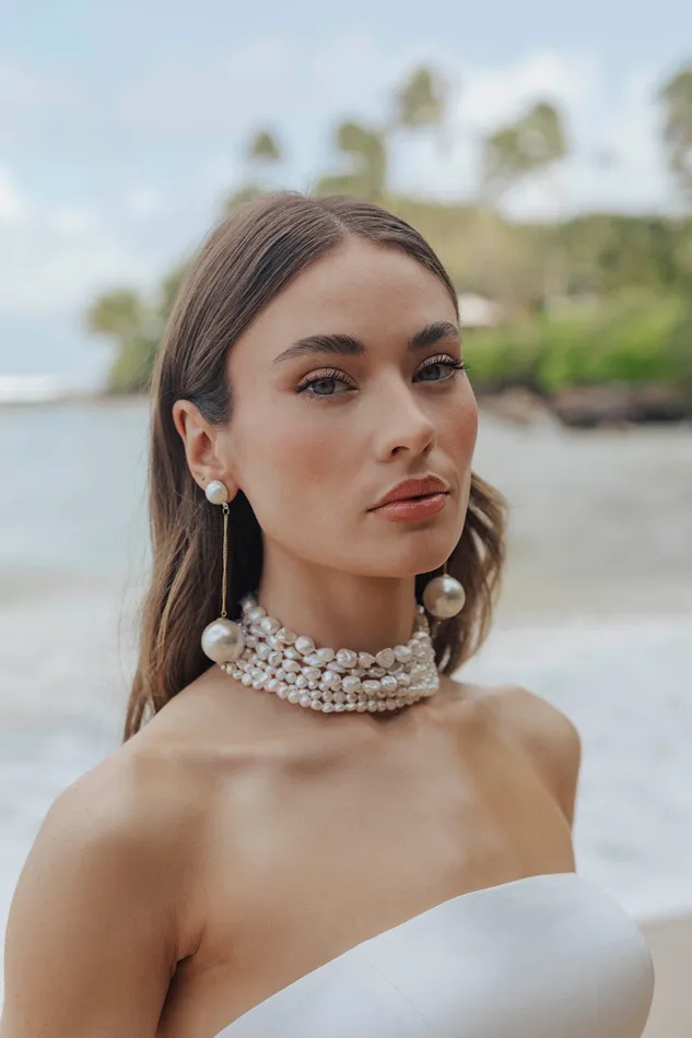 Earrings Untamed Petals Ines Pearl Drop