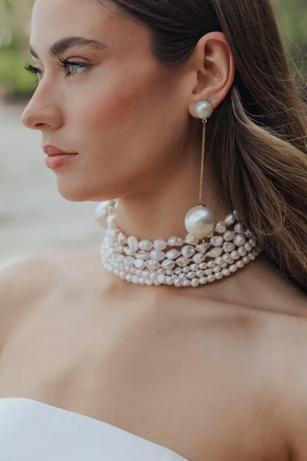 Earrings Untamed Petals Ines Pearl Drop